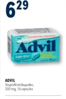 Familiprix ADVIL Ibuprofen, 200mg, 16capsules offer