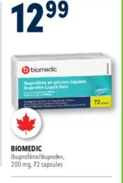Familiprix BIOMEDIC Ibuprofen, 200mg, 72capsules offer