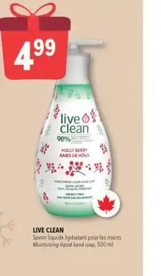 Familiprix LIVE CLEAN Moisturizing liquid hand soap offer
