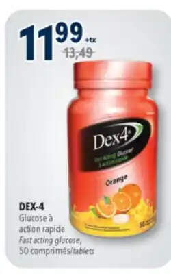 Familiprix DEX-4, Fast acting glucose, 50 tablets offer