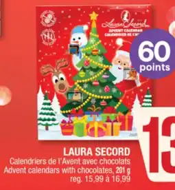Jean Coutu LAURA SECORD Advent calendars with chocolates offer