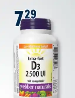Familiprix WEBBER NATURALS, Vitamin D3, selected products offer
