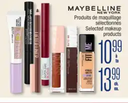 Jean Coutu MAYBELLINE NEW YORK Selected makeup products offer