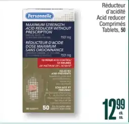 Jean Coutu PERSONNELLE Acid reducer Tablets offer