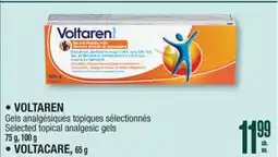 Jean Coutu VOLTAREN, VOLTACARE Selected topical analgesic gels offer