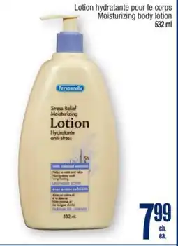 Jean Coutu PERSONNELLE Moisturizing body lotion offer