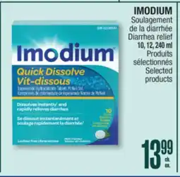 Jean Coutu IMODIUM Diarrhea relief Selected products offer