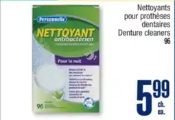Jean Coutu Personnelle dentaires Denture cleaners offer