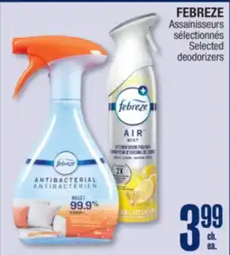 Jean Coutu FEBREZE Selected deodorizers offer