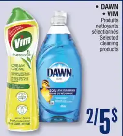Jean Coutu DAWN, VIM Selected cleaning products offer