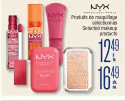 Jean Coutu NYX Selected makeup products offer