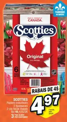 Jean Coutu SCOTTIES 2-ply facial tissues offer