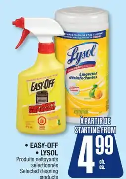 Jean Coutu EASY-OFF, LYSOL Selected cleaning products offer