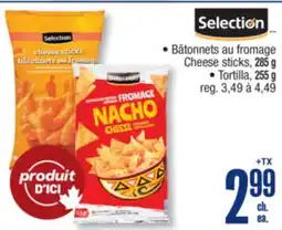 Jean Coutu Selection Cheese sticks,Tortilla offer