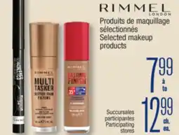 Jean Coutu RIMMEL Selected makeup products offer
