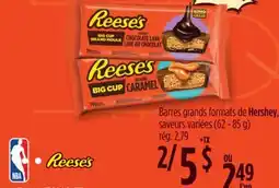 Jean Coutu Barres grands formats de Hershey, saveurs variées offer