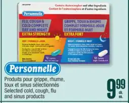 Jean Coutu Selected cold, cough, flu and sinus products offer