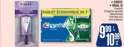Jean Coutu CREST, ORAL-B Selected oral care products offer