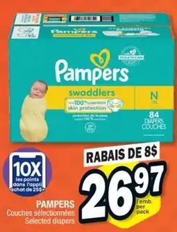 Jean Coutu PAMPERS Selected diapers offer