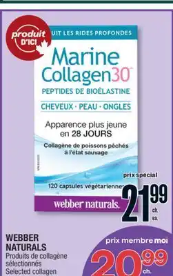 Jean Coutu WEBBER NATURALS Selected collagen products offer