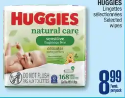 Jean Coutu HUGGIES Selected wipes offer