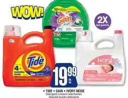 Jean Coutu TIDE, GAIN, IVORY NEIGE Selected laundry detergents offer