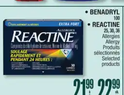 Jean Coutu BENADRYL, REACTINE offer