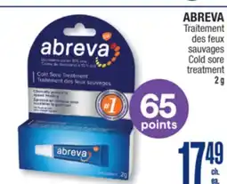 Jean Coutu ABREVA des sauvages Cold sore treatment offer