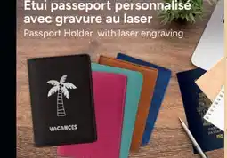 Jean Coutu Passport Holder with laser engraving offer