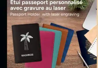 Jean Coutu Passport Holder with laser engraving offer