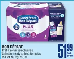 Jean Coutu BON DÉPART Selected ready to feed formulas offer