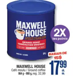 Jean Coutu MAXWELL HOUSE Ground coffee offer
