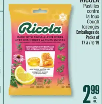 Jean Coutu Cough lozenges offer