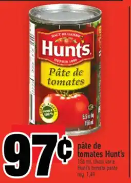 Super C pâte de tomates Hunt's offer