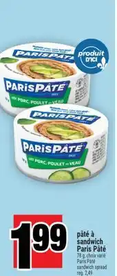 Super C pâté à sandwich Paris Pâté | Paris Pâté sandwich spread offer