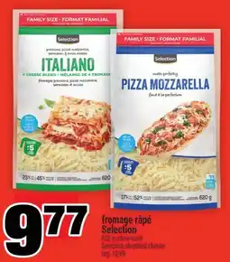 Super C fromage râpé Selection | Selection shredded cheese offer