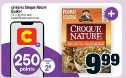 Super C céréales Croque Nature Quaker |Quaker Harvest crunch cereal offer