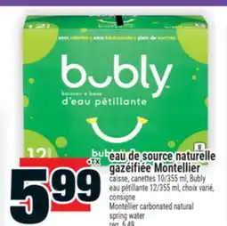 Super C Eau de source naturelle gazéifiée Montellier | Montellier carbonated natural spring water offer