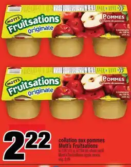 Super C Collation aux pommes Mott's Fruitsations │ Mott's Fruitsations apple snack offer