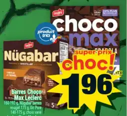 Super C BARRES CHOCO MAX LECLERC offer