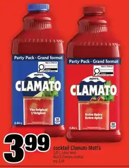 Super C COCKTAIL CLAMATO MOTT'S | Mott's Clamato cocktail offer
