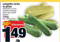 Super C COURGETTES VERTES OU GRISES | GREEN OR GREY ZUCCHINI SQUASHES offer