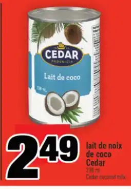 Super C lait de noix de coco Cedar | Cedar coconut milk offer