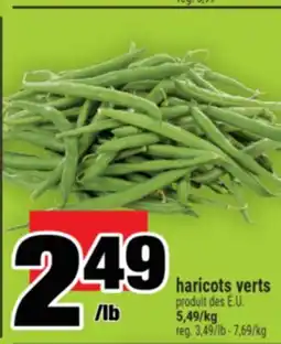 Super C haricots verts offer