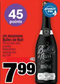 Super C VIN MOUSSEUX BULLES DE NUIT | BULLES DE NUIT SPARKLING WINE offer