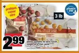 Super C petites pommes de terre russet, rouges ou à chair jaune | small potatoes offer