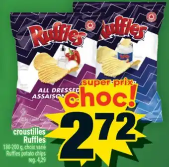Super C CROUSTILLES RUFFLES | RUFFLES POTATO CHIPS offer