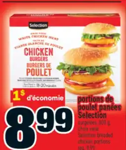 Super C portions de poulet panées Selection offer