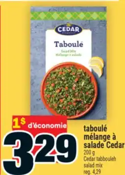 Super C taboulé mélange à salade Cedar | Cedar tabbouleh salad mix offer