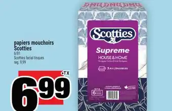 Super C papiers mouchoirs Scotties offer